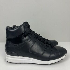 3.1 Phillip Lim Morgan Black Leather High Top Trainer Sneakers Women EU 40 US 10